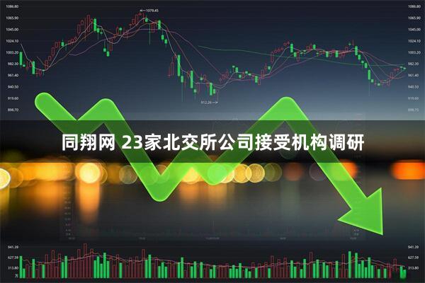同翔网 23家北交所公司接受机构调研